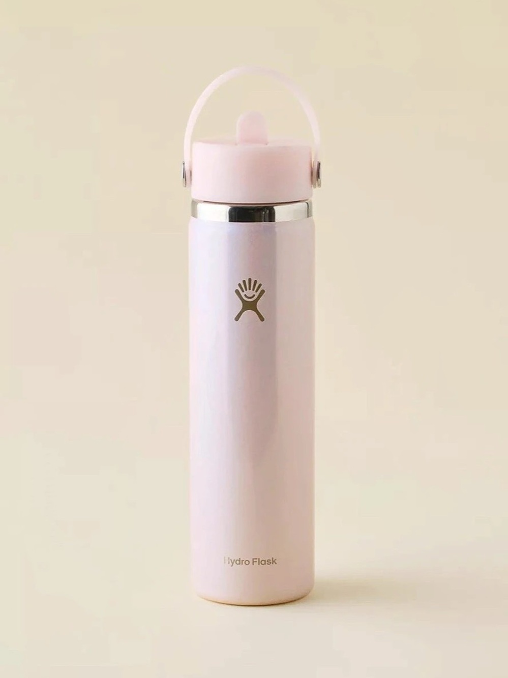 Glimmer Hydro Flask 24 oz Wide Mouth Water Bottle Pink